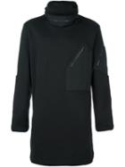Y-3 Zip Detail Long Fit Sweatshirt, Men's, Size: Medium, Black, Cotton