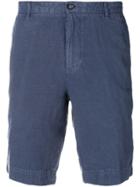 Boss Hugo Boss Slim-fit Linen Shorts - Blue