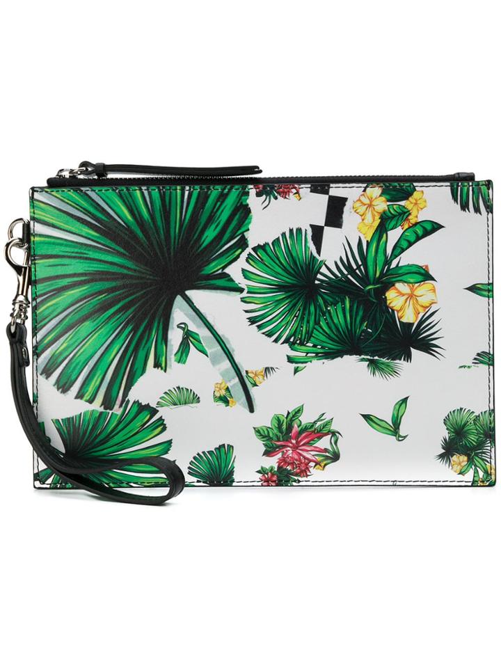 Versus Printed Wrist Strap Clutch - Black