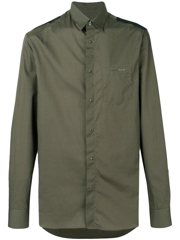 Philipp Plein Chest Pocket Shirt - Green
