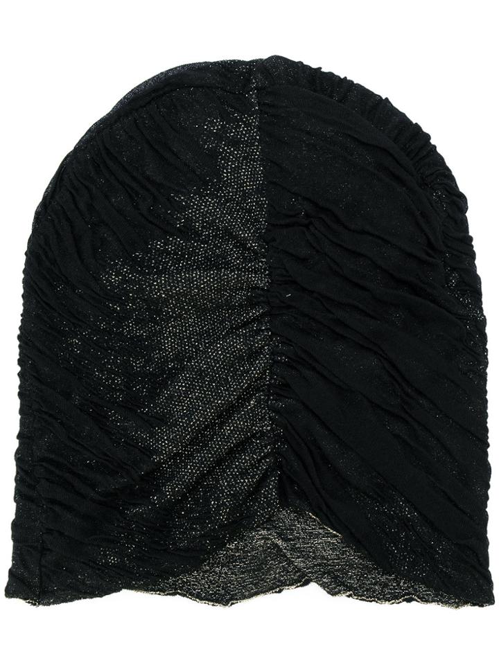 Uma Wang Gold Detail Hat - Black