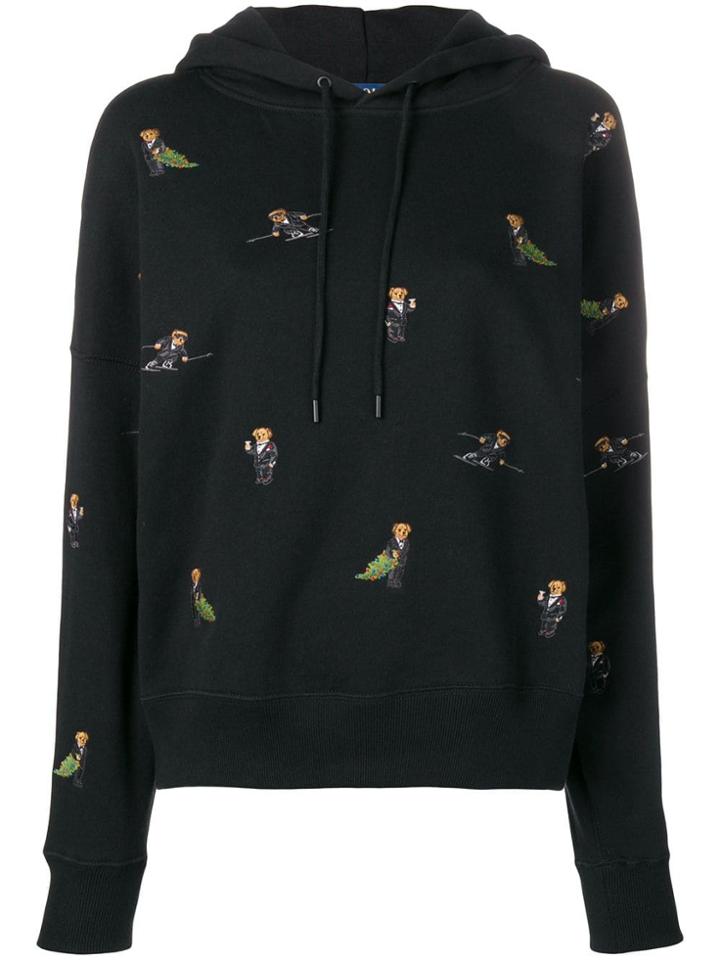 Polo Ralph Lauren Bear Print Hoodie - Black