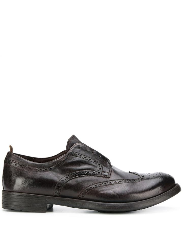 Officine Creative Slip-on Brogues - Brown