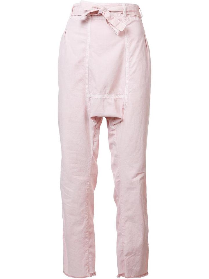 Nsf Straight Trousers, Women's, Size: Medium, Pink/purple, Cotton