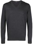 Z Zegna V-neck Sweater - Grey