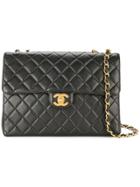 Chanel Vintage Jumbo Xl Chain Shoulder Bag - Black