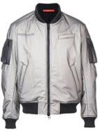 Komakino Metallic Bomber Jacket - Silver