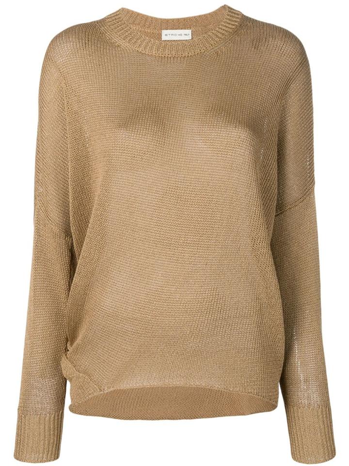 Etro Loose-fit Jumper - Brown