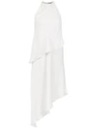 Egrey Tiered Asymmetric Midi Dress - White