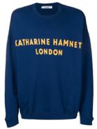Katharine Hamnett Logo Print Sweatshirt - Blue