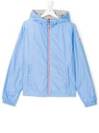 Moncler Kids Hooded Rain Jacket - Blue