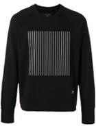Rag & Bone - Striped Block Print Sweatshirt - Men - Cotton - L, Black, Cotton