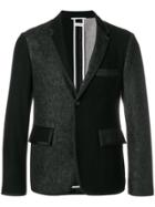 Thom Browne Fun-mixed Denim Classic Unstructured Sport Coat - Black