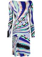 Emilio Pucci Burle Print Fitted Dress - Green
