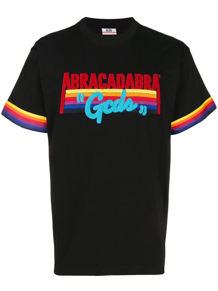 Gcds Abracadabra Embroidered T-shirt - Black