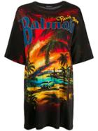Balmain Printed Oversized T-shirt - Black