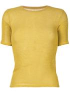 Simon Miller Fine Knit T-shirt - Yellow & Orange