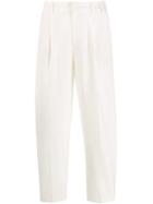 Pt01 High-waisted Trousers - White