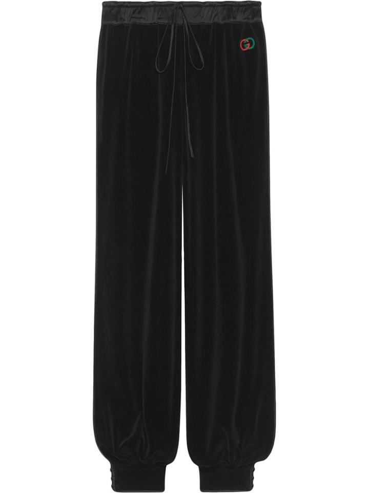 Gucci Chenille Track Bottoms - Black