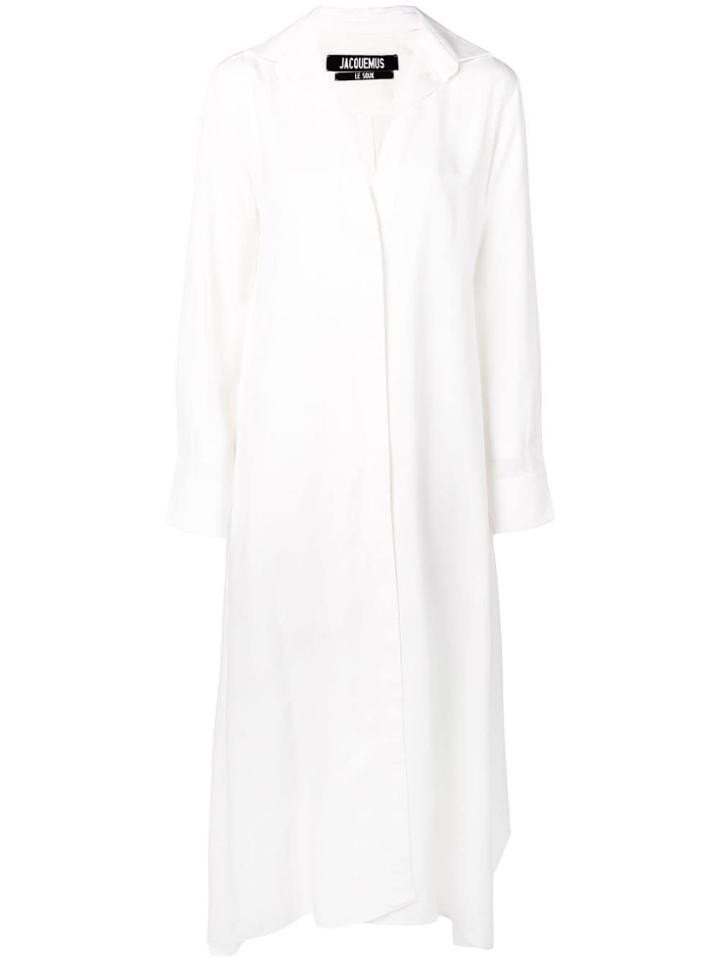 Jacquemus Maxi Shirt Dress - White