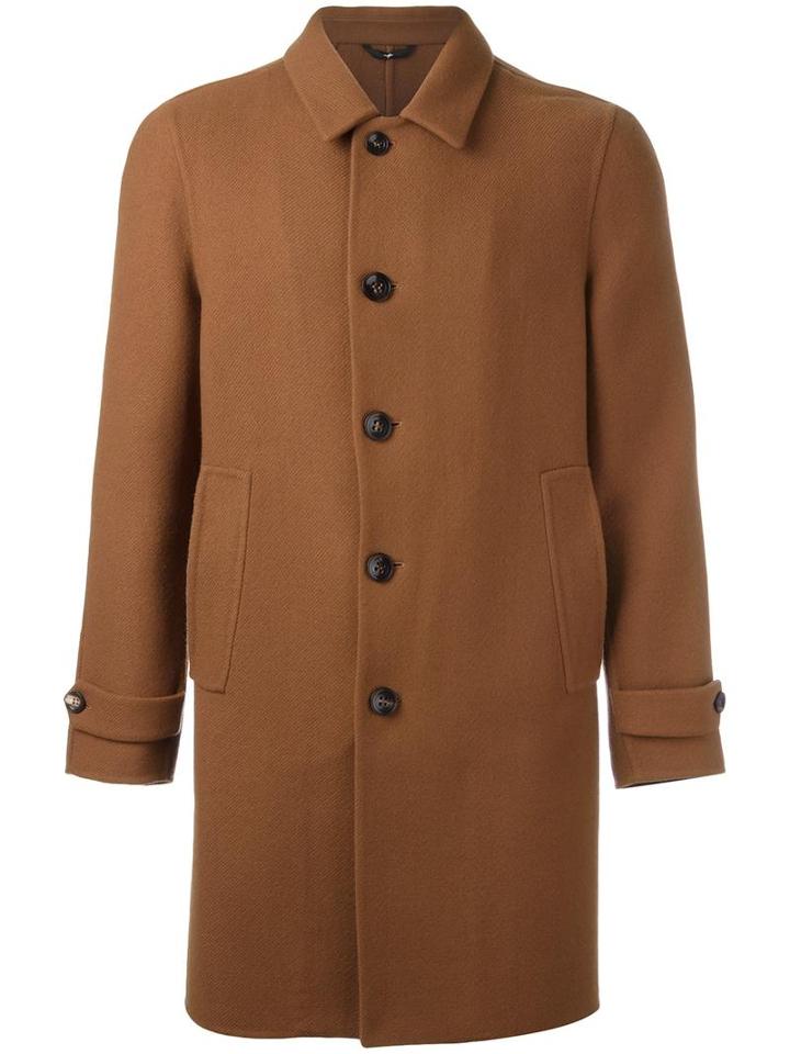 Hevo 'locoro' Coat, Men's, Size: 52, Brown, Viscose/virgin Wool/polyimide