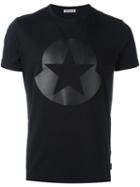 Moncler Logo Star Print T-shirt, Men's, Size: Medium, Black, Cotton