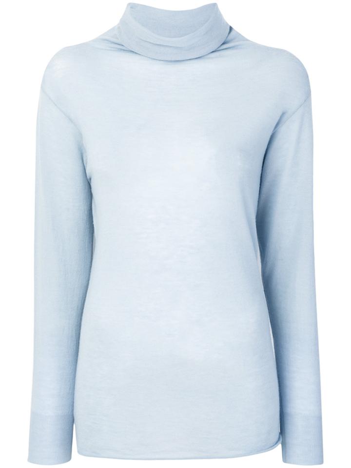 Joseph Roll Neck Sweatshirt - Blue