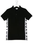 Dkny Kids Logo Print Polo Shirt - Black