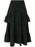 Vivetta - Zurigo A-line Skirt - Women - Polyester/spandex/elastane/acetate/virgin Wool - 40, Black, Polyester/spandex/elastane/acetate/virgin Wool