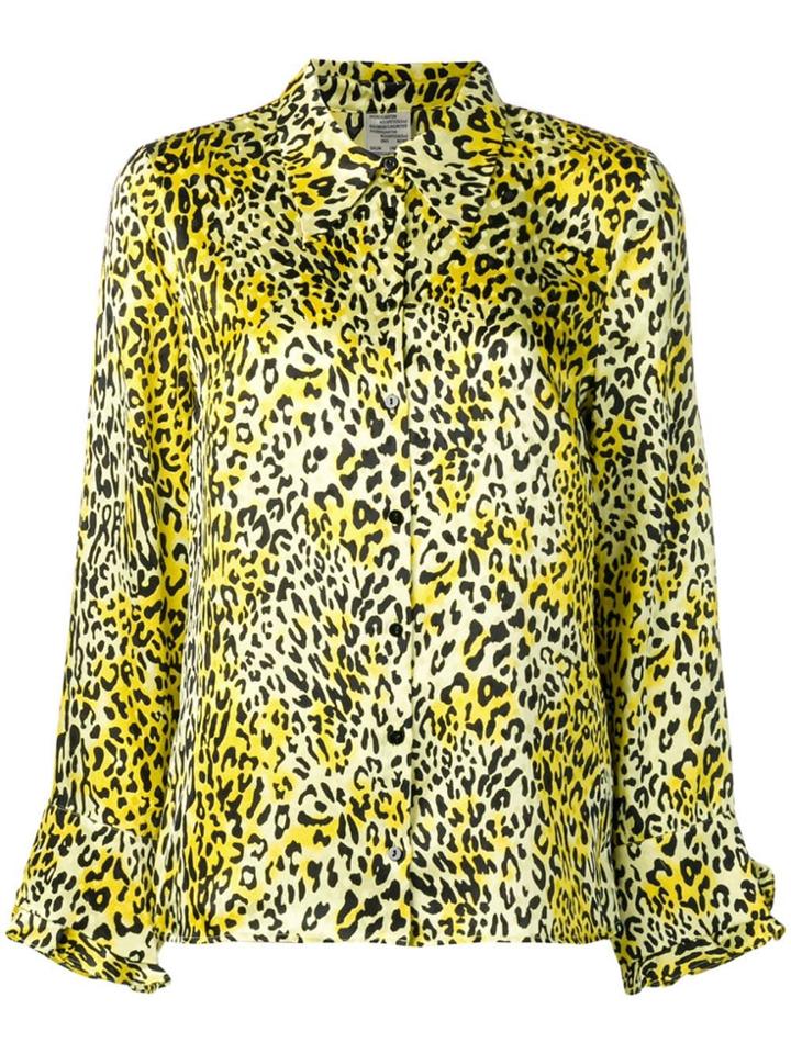 Baum Und Pferdgarten Leopard Print Shirt - Yellow