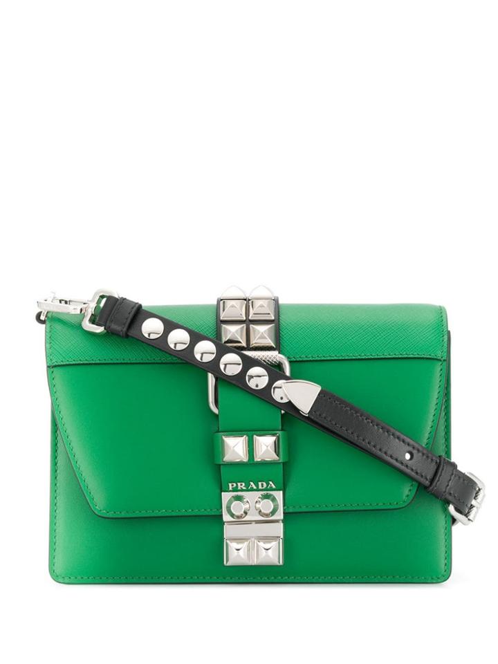 Prada Elektra Medium Crossbody Bag - Green