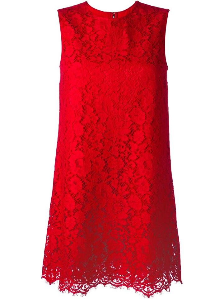 Dolce & Gabbana Floral Lace Shift Dress