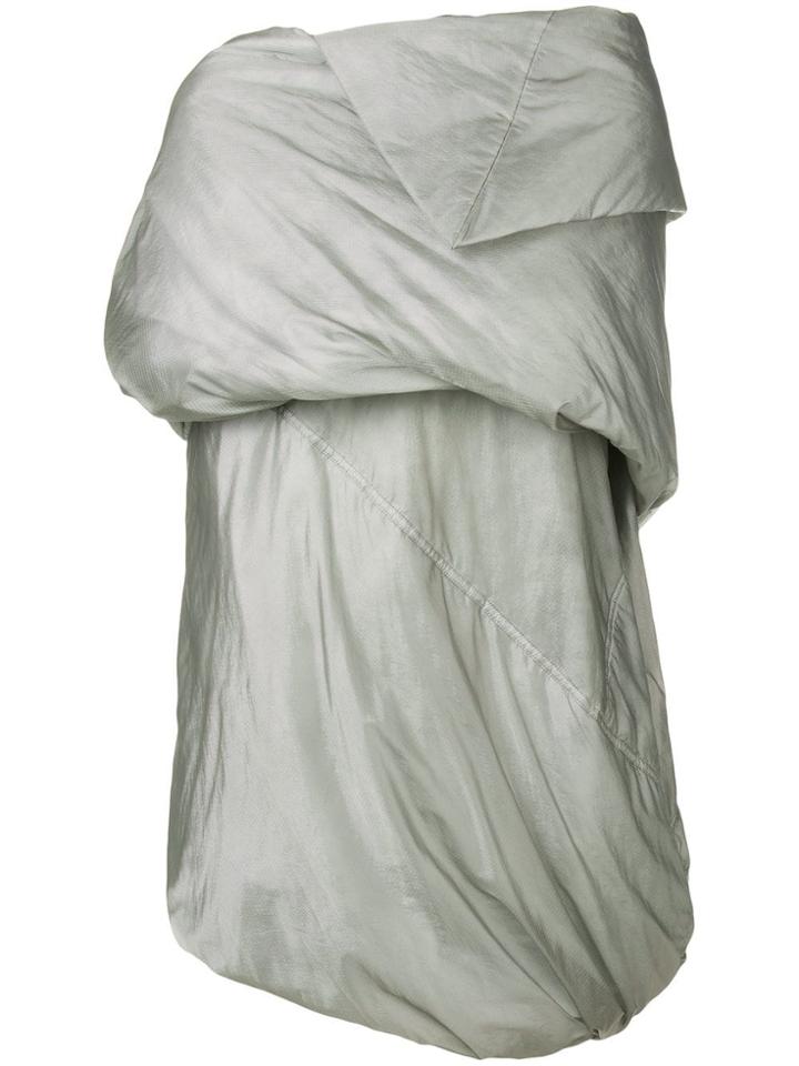 Rick Owens Drkshdw Draped Padded Coat - Grey