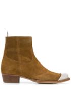 Represent Metal Toe Ankle Boots - Neutrals