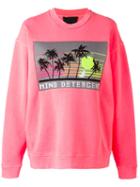 Alexander Wang - Mind Detergent Patch Sweatshirt - Women - Cotton/polyester - M, Pink/purple, Cotton/polyester