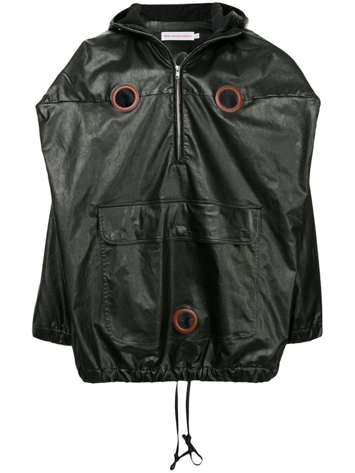 Walter Van Beirendonck Half Zip Windbreaker Jacket - Black