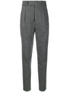 Saint Laurent High-rise Tailored Trousers - Grey