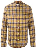 Faith Connexion Plaid Shirt, Size: Large, Yellow/orange, Cotton/spandex/elastane