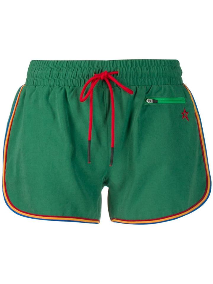 Perfect Moment Drawstring Jersey Shorts - Green