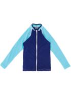 Duskii Girl - Long Sleeve Rash Vest - Kids - Polyester/spandex/elastane - 8 Yrs, Blue