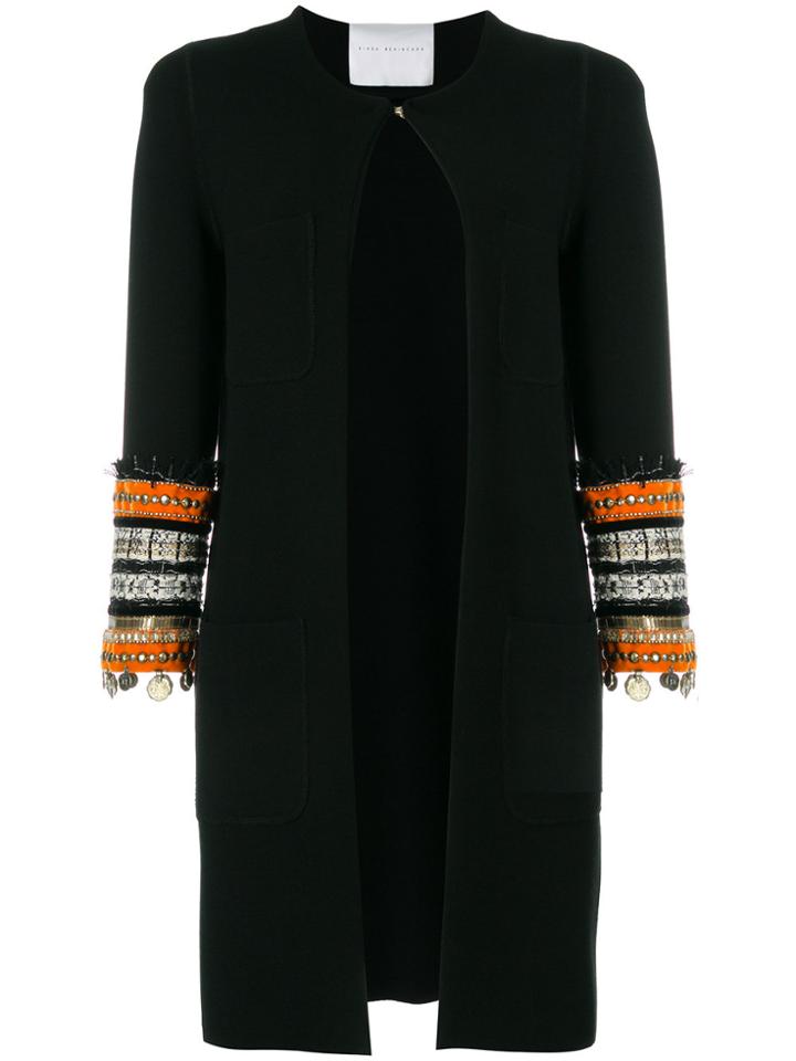 Giada Benincasa Charm Sleeve Coat - Black