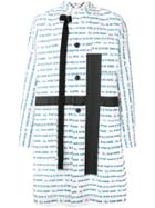 Sacai Vector Print Cross Coat - White