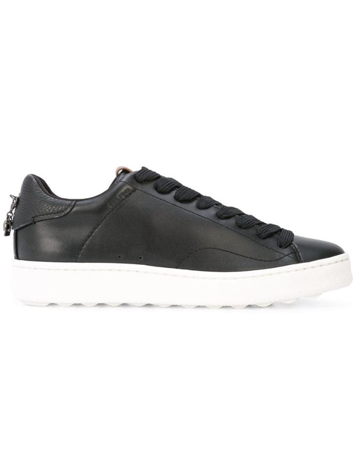 Coach Coach G3107 Bk/bk Leather/fur/exotic Skins->leather - Black