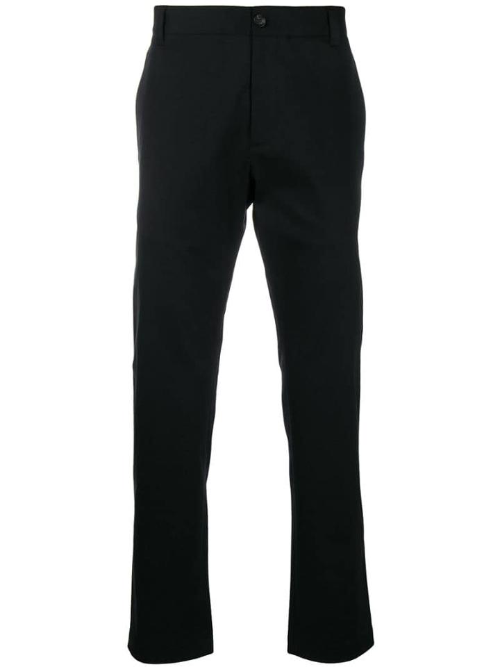 Versace Embroidered Logo Chinos - Black