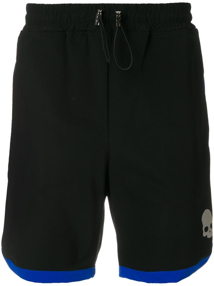 Hydrogen Skull Track Shorts - Black