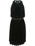 Philipp Plein Sleeveless Pleated Dress