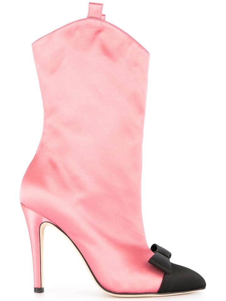 Alessandra Rich Stiletto Boots - Pink
