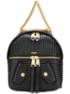 Moschino Moschino A76218002 0555 Black Leather/fur/exotic