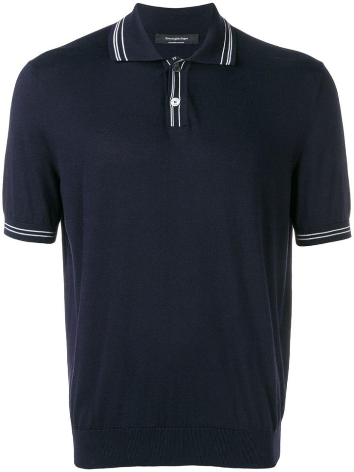 Ermenegildo Zegna Basic Polo Shirt - Blue