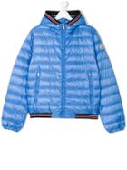 Moncler Kids Teen Padded Hooded Jacket - Blue